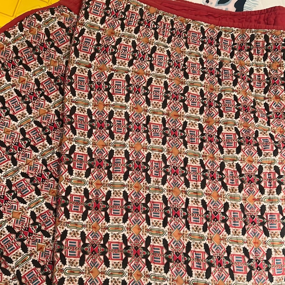 Two sided throw blanket (cotton)